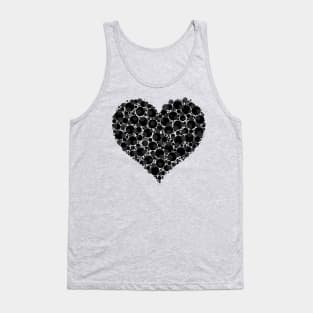 Black / Grey Heart from Circles Tank Top